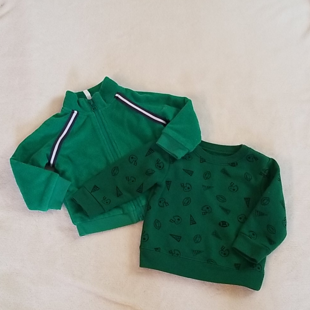 Janie & Jack Sweat Jacket + Sweat Shirt